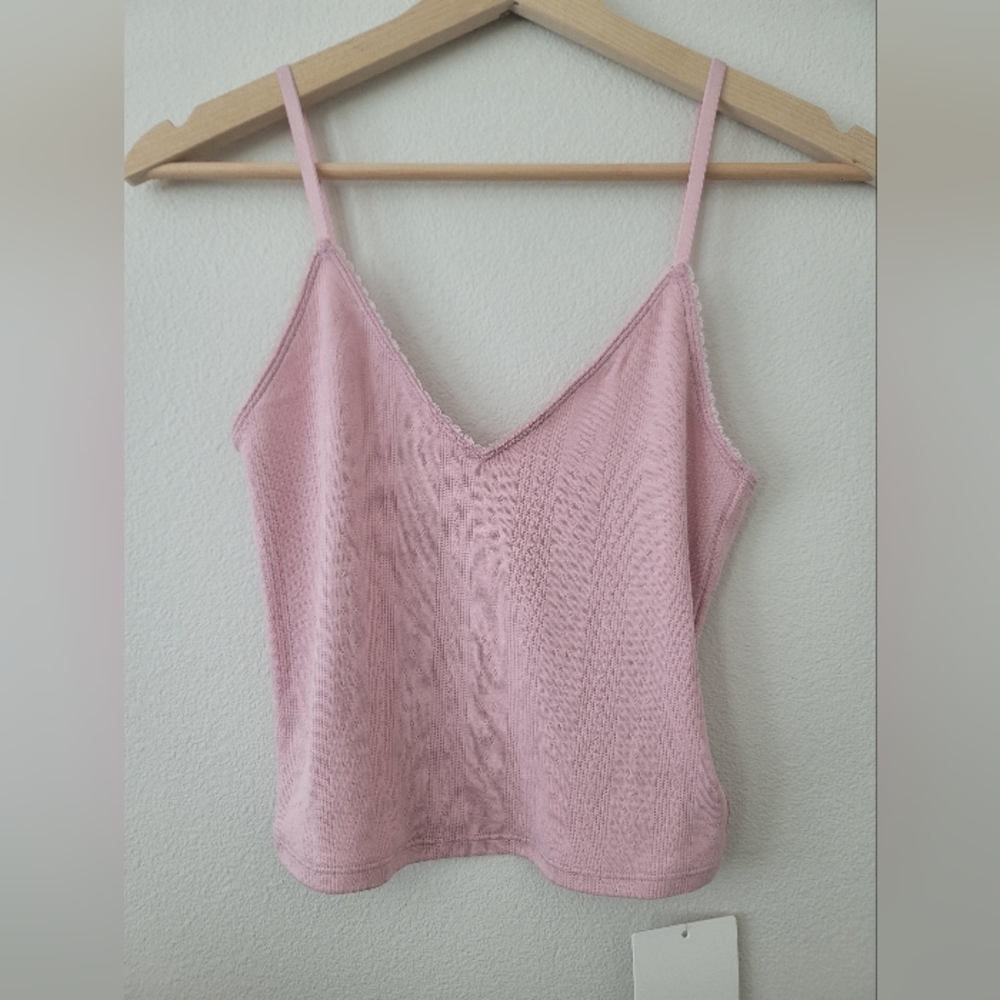NWT | Lululemon Cotton Pointelle Cropped Cami Tank Top